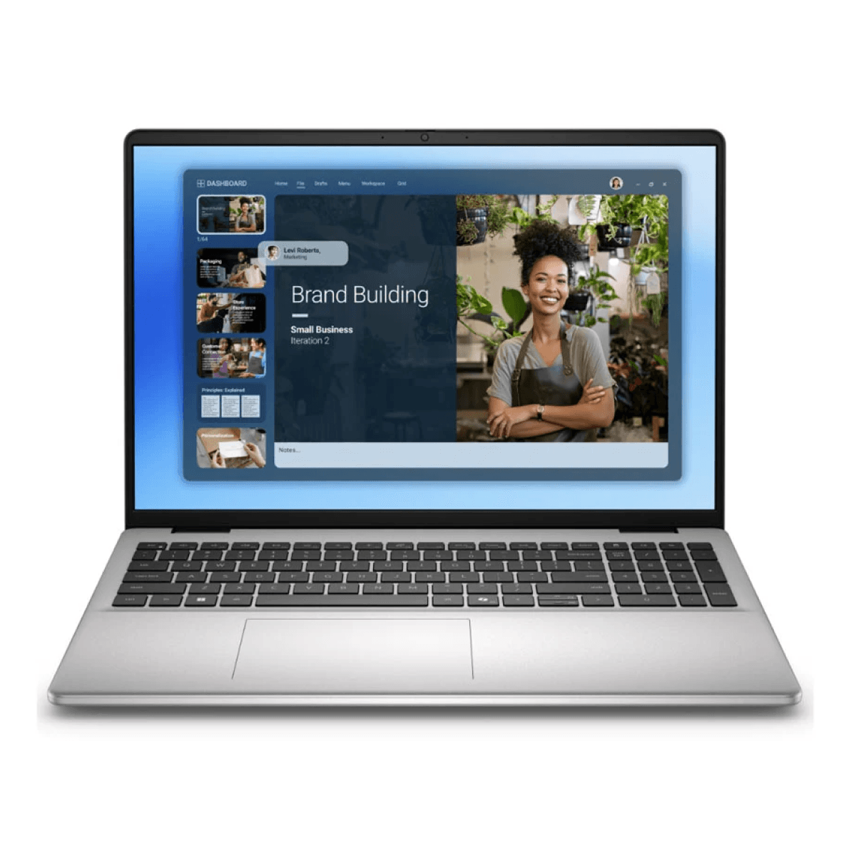Laptop Dell 16 DC16251 | i5-120U, 8GB DDR5, SSD 512GB NVMe, 16" FHD+ Touch, Win 11, Silver