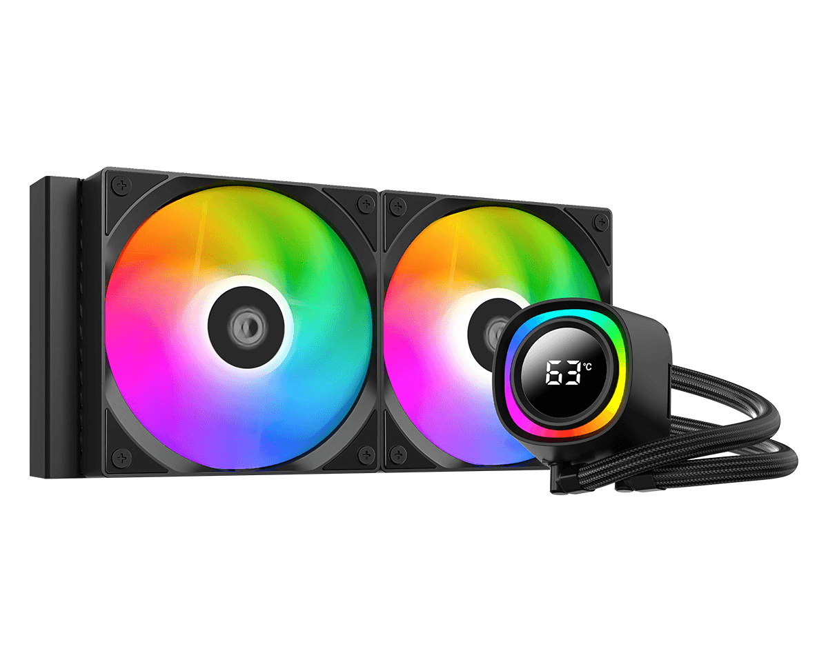 Tản nhiệt nước ID-COOLING FX240 TD ARGB Digital | LCD Digital, ARGB, 240mm, Đen
