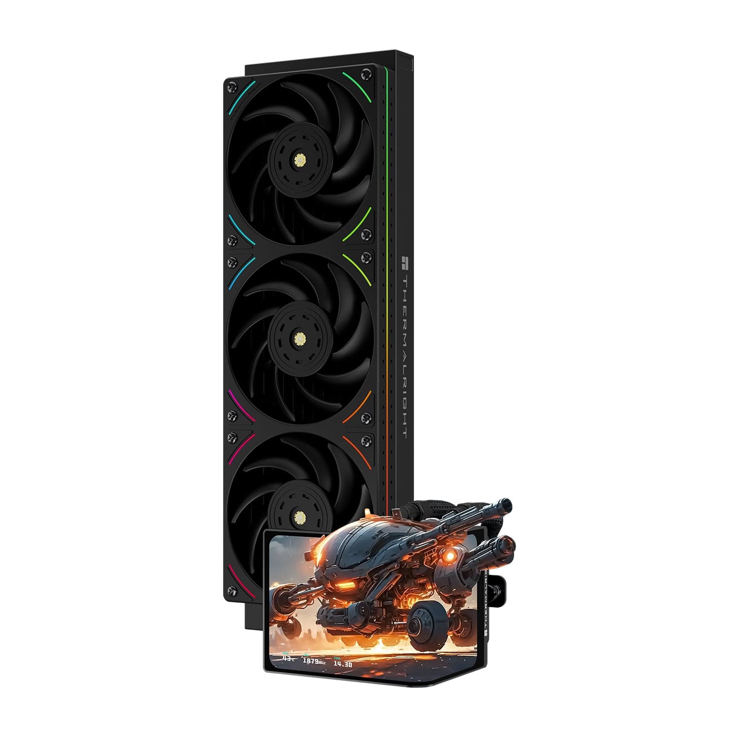 Tản Nhiệt Nước Thermalright LEVITA Vision 360 UB ARGB | Màn hình 6.67 inch, 360mm, Đen
