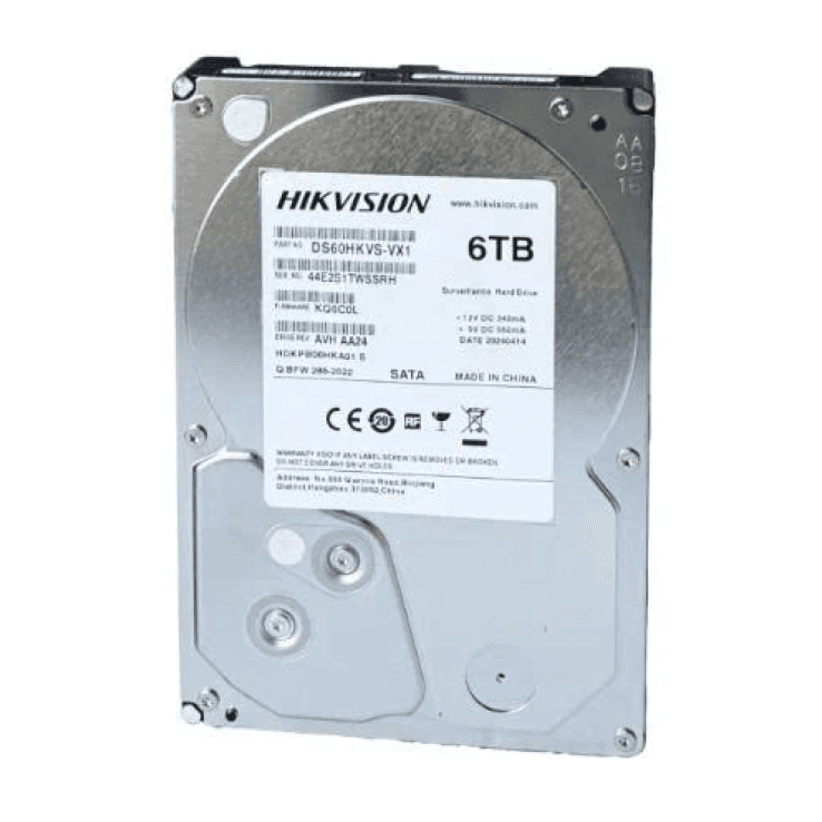 Ổ cứng HDD Hikvision DS60HKVS-VX1 6TB | SATA III 6Gb/s, 5400 RPM, 256MB Cache, Chuyên dụng giám sát 24/7