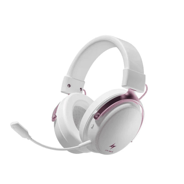 Tai Nghe Gaming Không Dây ATK Neptune N9 Ultra | 4 Mode, White Pink
