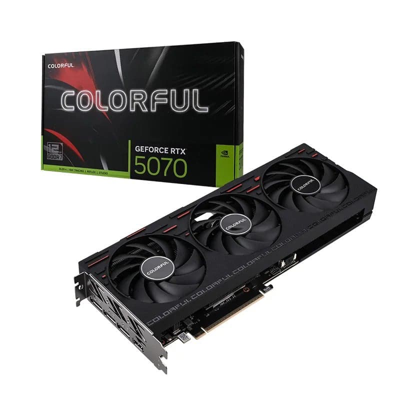 Card màn hình NVIDIA GeForce RTX 5070 Colorful Gaming 12GB-V | 12GB GDDR7, 6144 CUDA, 3 Fan, 650W