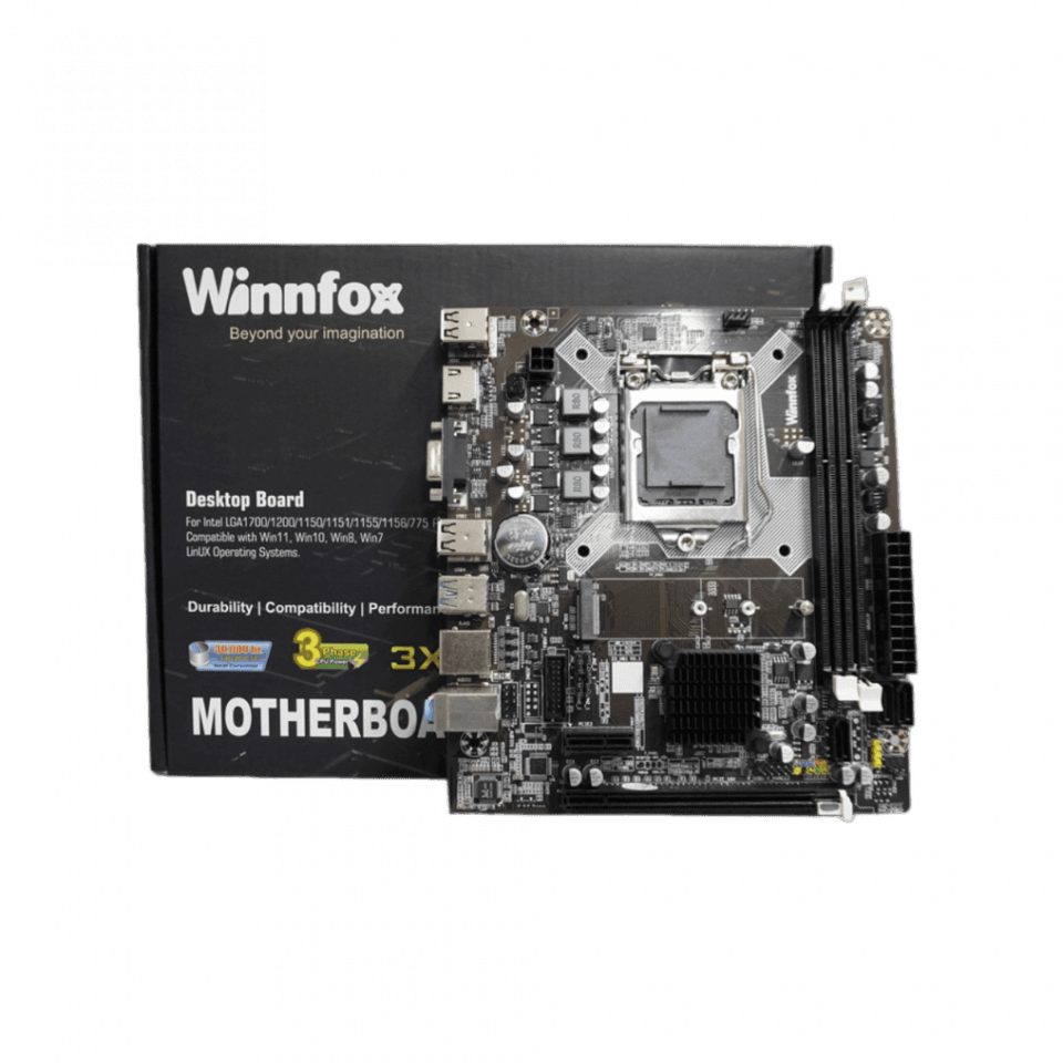 Mainboard (Intel) Winnfox H81 | LGA1150, 2 khe DDR3, ATX