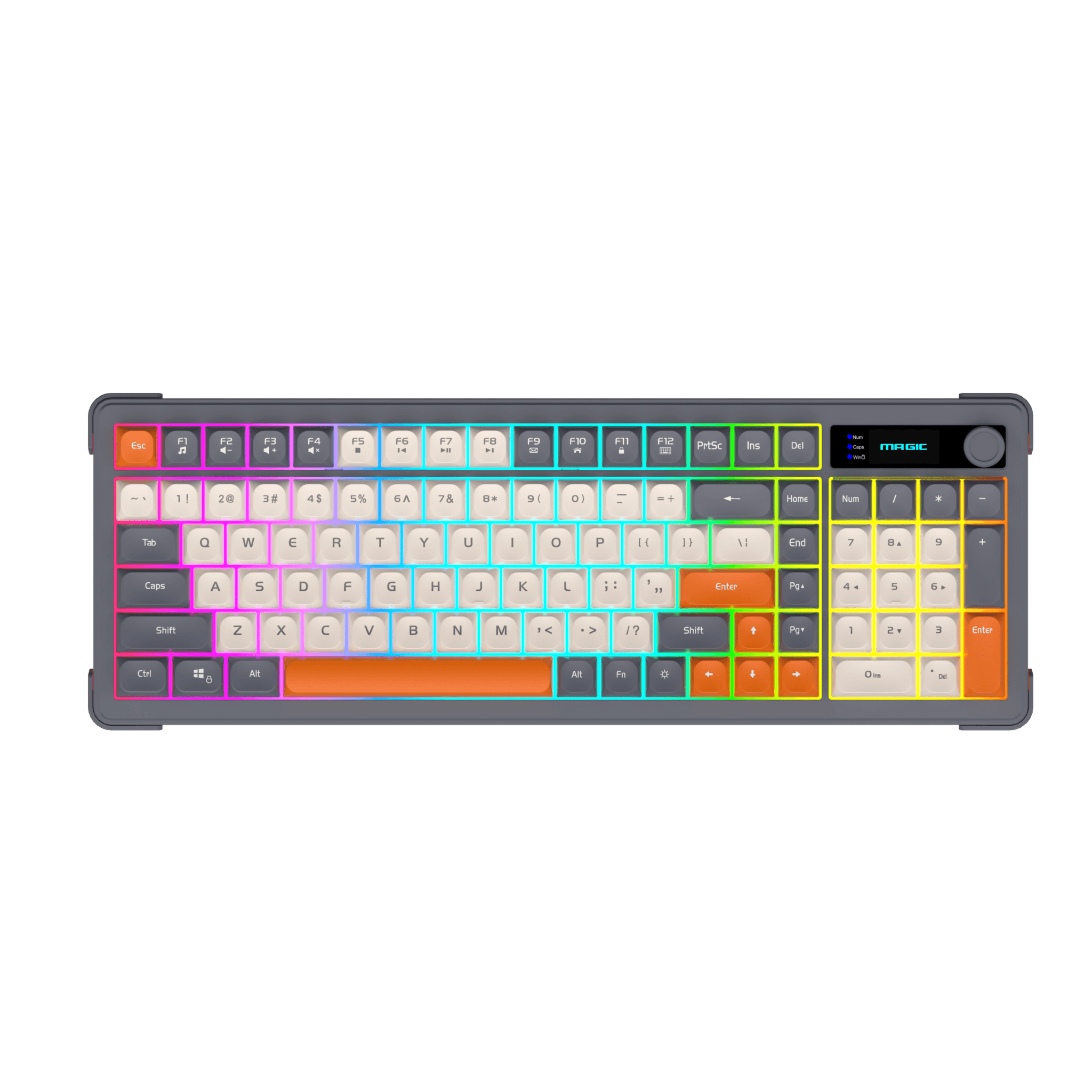 Bàn phím giả cơ gaming Magic K-01L | Có dây, Led Rainbow
