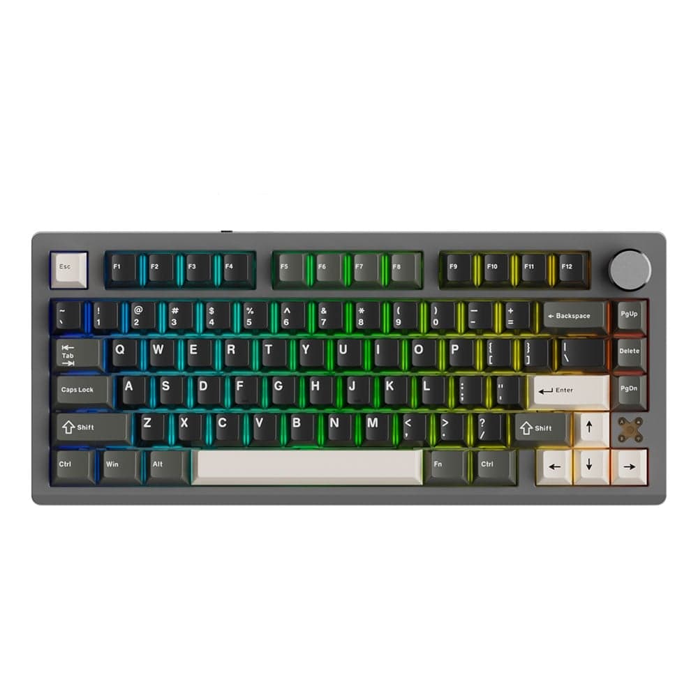 Bàn phím cơ Gaming Không Dây Dare-U Flex 75 Black Grey | Triple Mode, Gasket Mount, RGB, Pegasus Switch