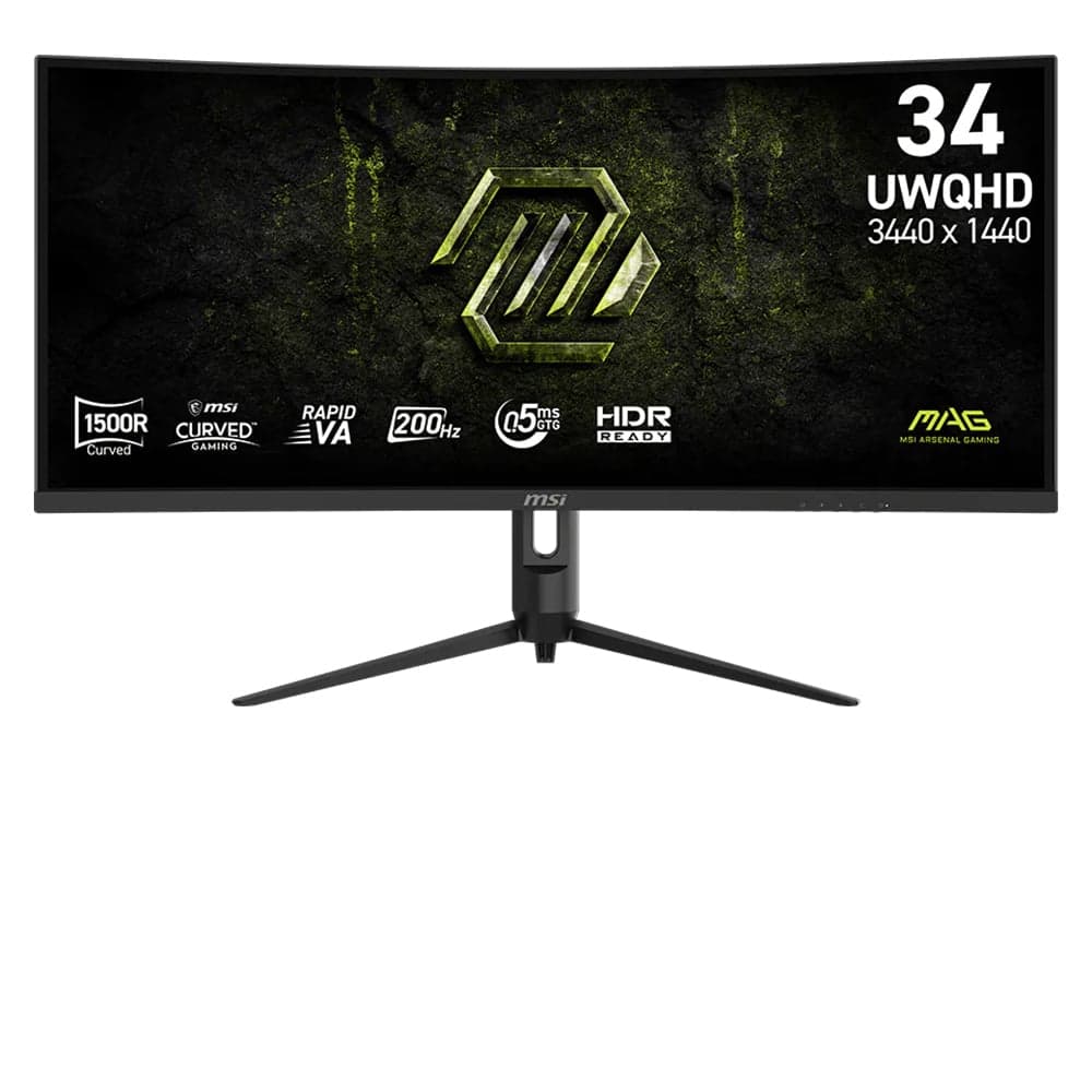 Màn hình Gaming 2K MSI MAG 342CQRF E20 | 34 inch, UWQHD, Rapid VA, 200Hz, 0.5ms, Cong 1500R