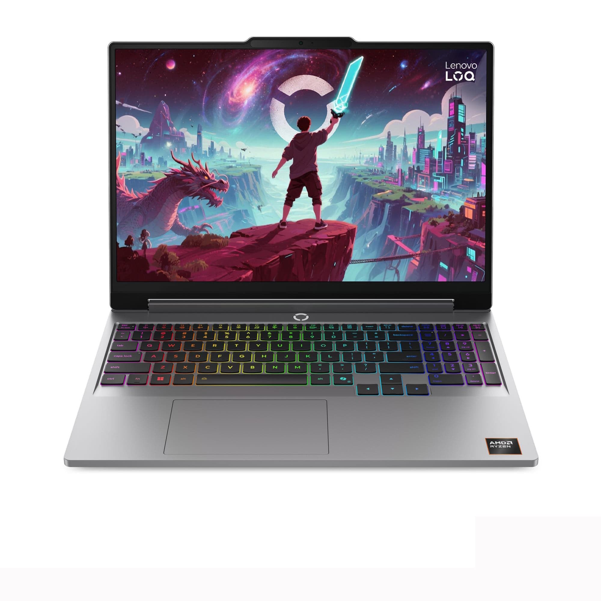 Laptop Gaming Lenovo LOQ 15AHP11 83TN0040VN | R7-250, 16GB DDR5, SSD 512GB NVMe, 15.3" WUXGA 165Hz, RTX 5050 8GB, W11SL, Xám