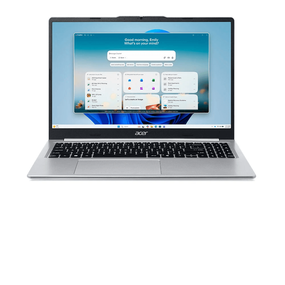 Laptop Acer Aspire Lite AL15-49P-R6XX | R5-7430U, 8GB DDR4, SSD 512GB NVMe, 15.6" FHD, W11SL, Bạc