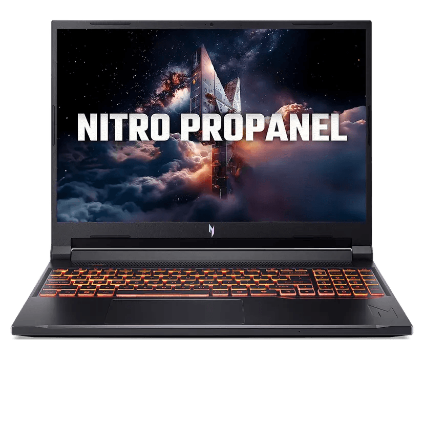 Laptop Gaming ACER Nitro ANV16-72-71T9 | Core 7-240H, 16GB DDR5, SSD 512GB NVMe, 16" WUXGA 180Hz, RTX 5060 8GB, Win 11, Đen (NH.QUNSV.001)