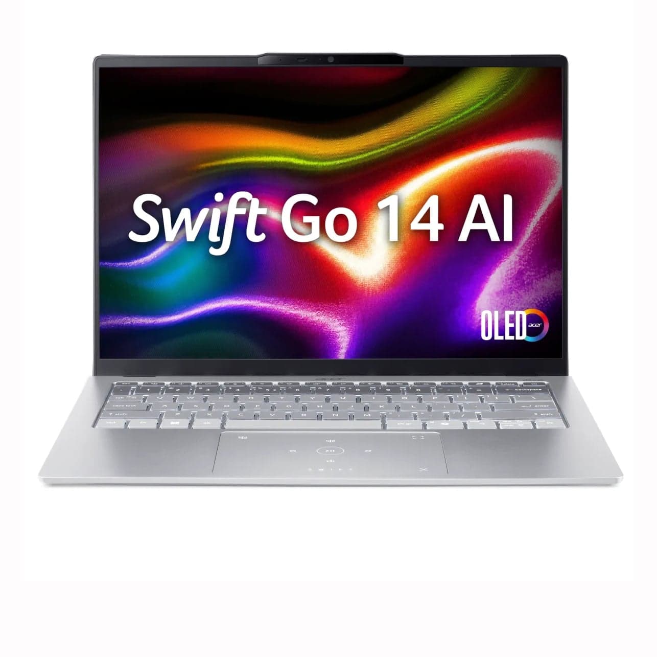 Laptop văn phòng Acer Swift Go 14 AI SFG14-74-58FJ (NX.JF8SV.005) | U5-225H, 16GB LPDDR5X, SSD 1TB NVMe, 14" FHD+ OLED, Bạc