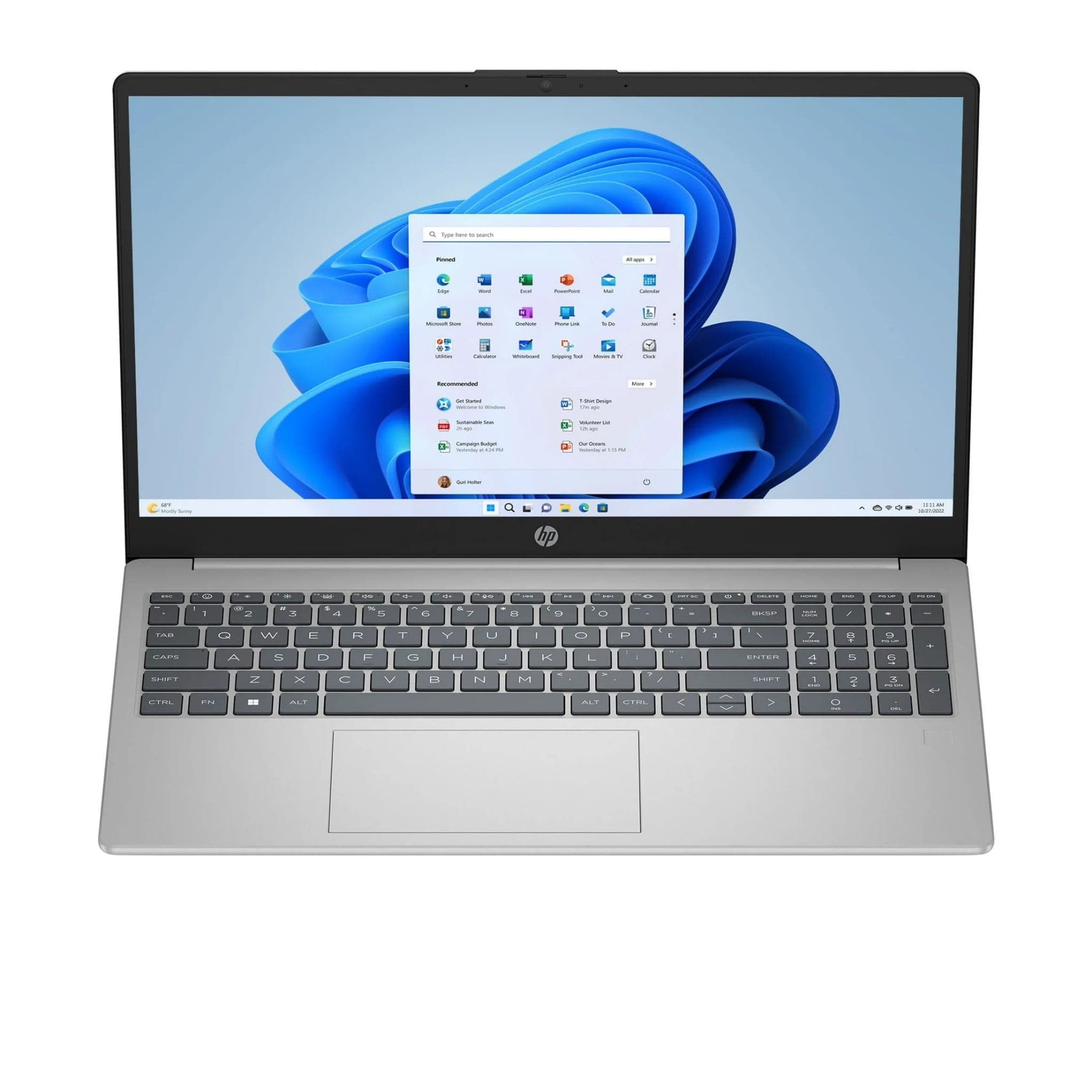 Laptop HP 15-FD0133WM | i3-N305, 8GB DDR4, SSD 256GB NVMe, 15.6" FHD IPS, Win 11, Natural Silver
