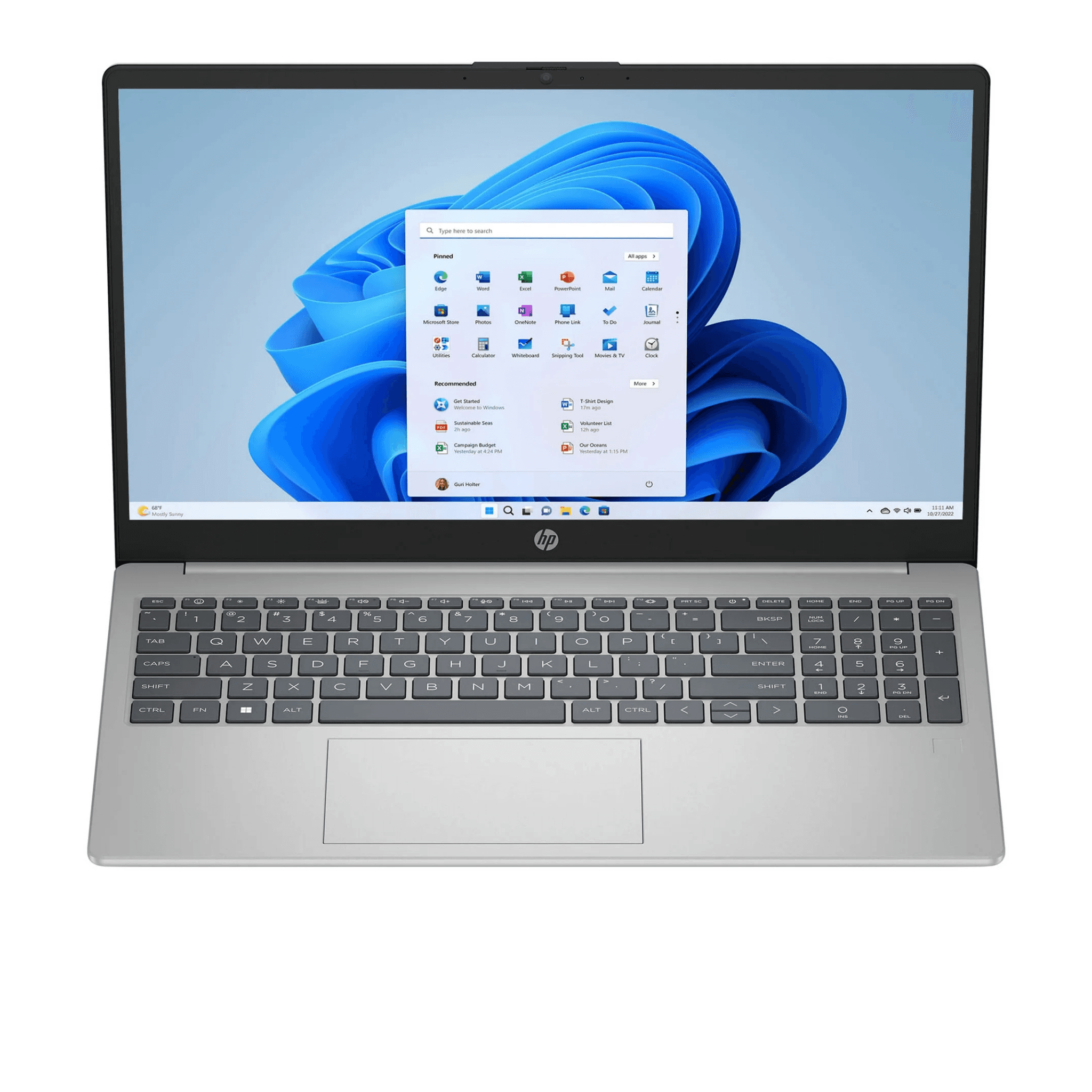 Laptop HP 15-FD2050WM D4JK5UA | Core Ultra 5-225U, 8GB DDR5, SSD 512GB Nvme, 15.6" FHD, Touch, Win 11, Natural Silver