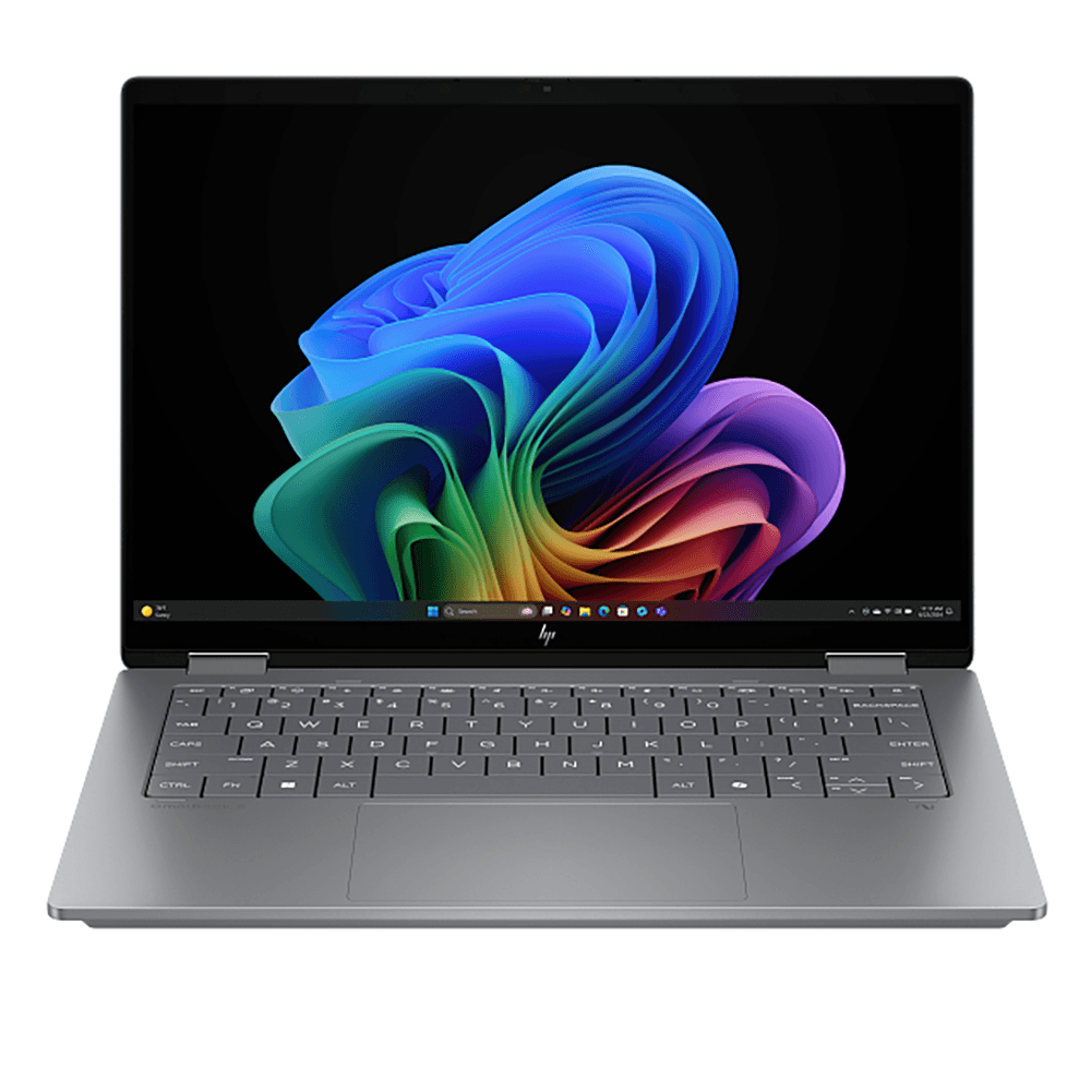 Laptop HP OmniBook X Flip 14-fk0082AU | Ryzen Al 7 350, 32GB LPDDR5x, SSD 1TB NVMe, 14" 2K Touch, Pen, AMD Graphics , W11H+Office, Bạc (BZ7N8PA)
