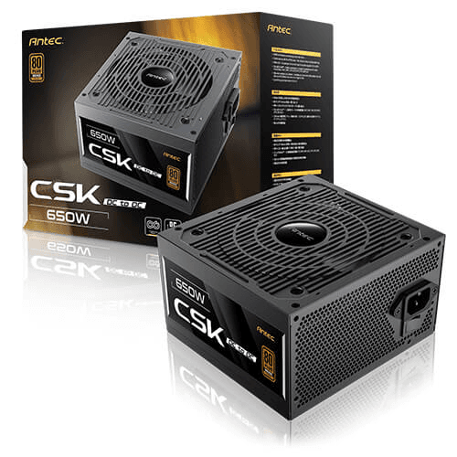 Nguồn máy tính Antec CSK DC 650 650W 80 Plus Bronze | Non Modular, ATX, Đen
