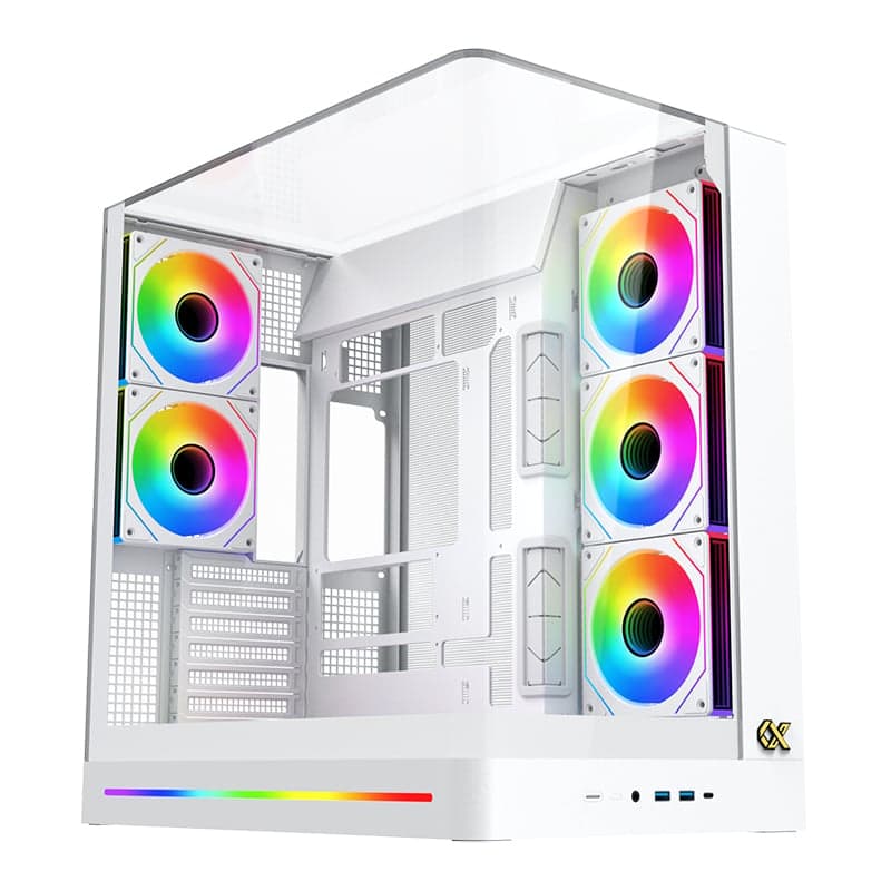 Thùng máy Xigmatek Pano II ATX (Không Kèm Fan) - Trắng