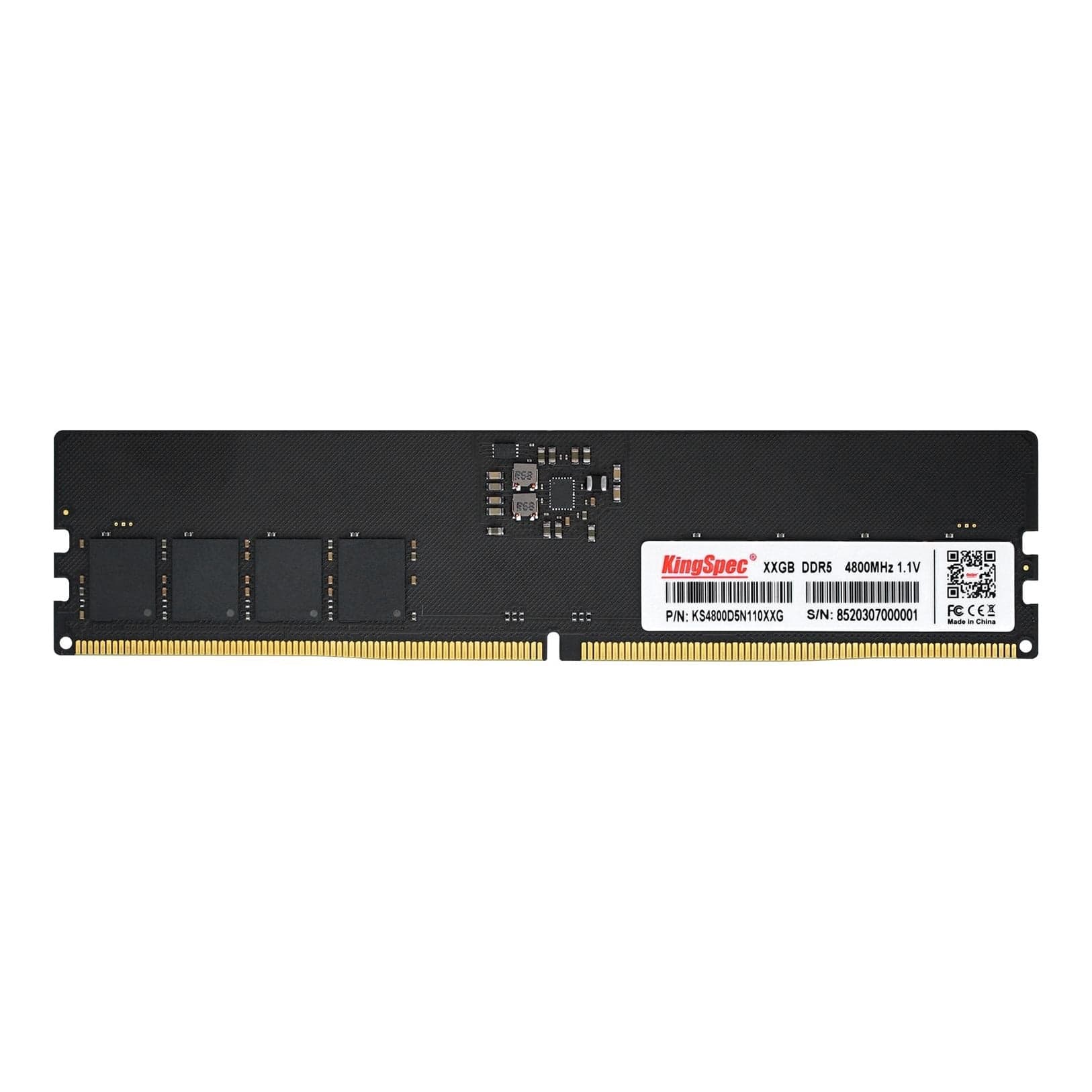 RAM PC KingSpec 16GB DDR5 | (1x16GB), 4800MHz, Intel/AMD K4800D5P11016G