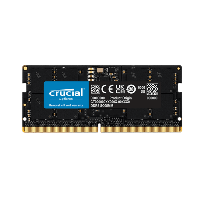RAM Laptop Crucial 32GB DDR5 | (1x32GB), 4800MHz CT32G48C40S5