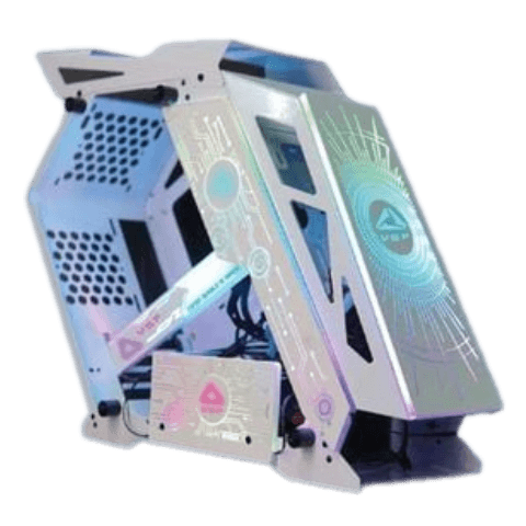 Thùng máy VSP ESPORT ROG ES1 Gaming (No Fan) (Trắng)