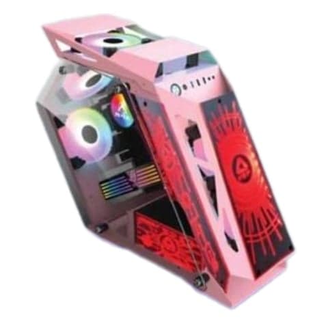 Thùng máy VSP ESPORT ROG ES1 Gaming (No Fan) (Hồng)