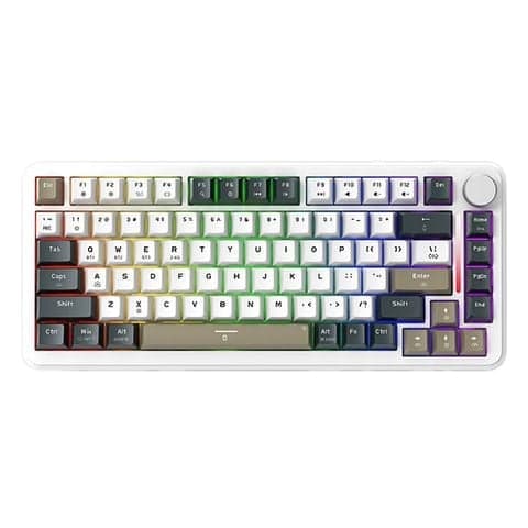 Bàn phím cơ gaming E-Dra EK375W | Wireless, TKL, Linear Switch, RGB, Trong suốt