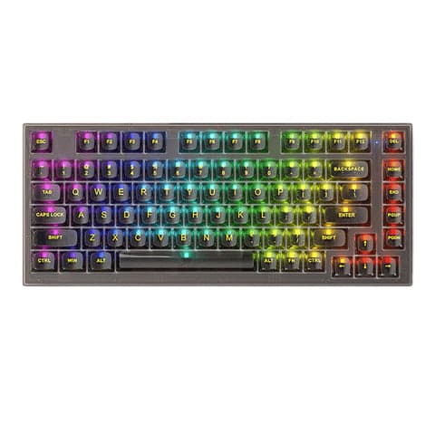 Bàn phím cơ gaming XinMeng X75 | 3 Mode, TKL, Linear Switch, RGB, Black, Hot swap