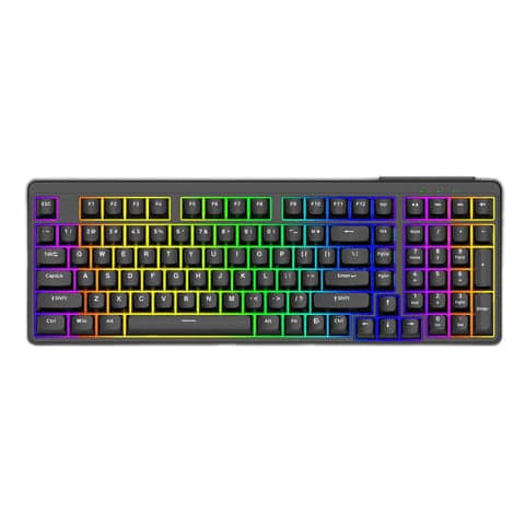 Bàn phím giả cơ gaming Vitra KL86 | Có dây, Full size, Multi LED Rainbow, Black