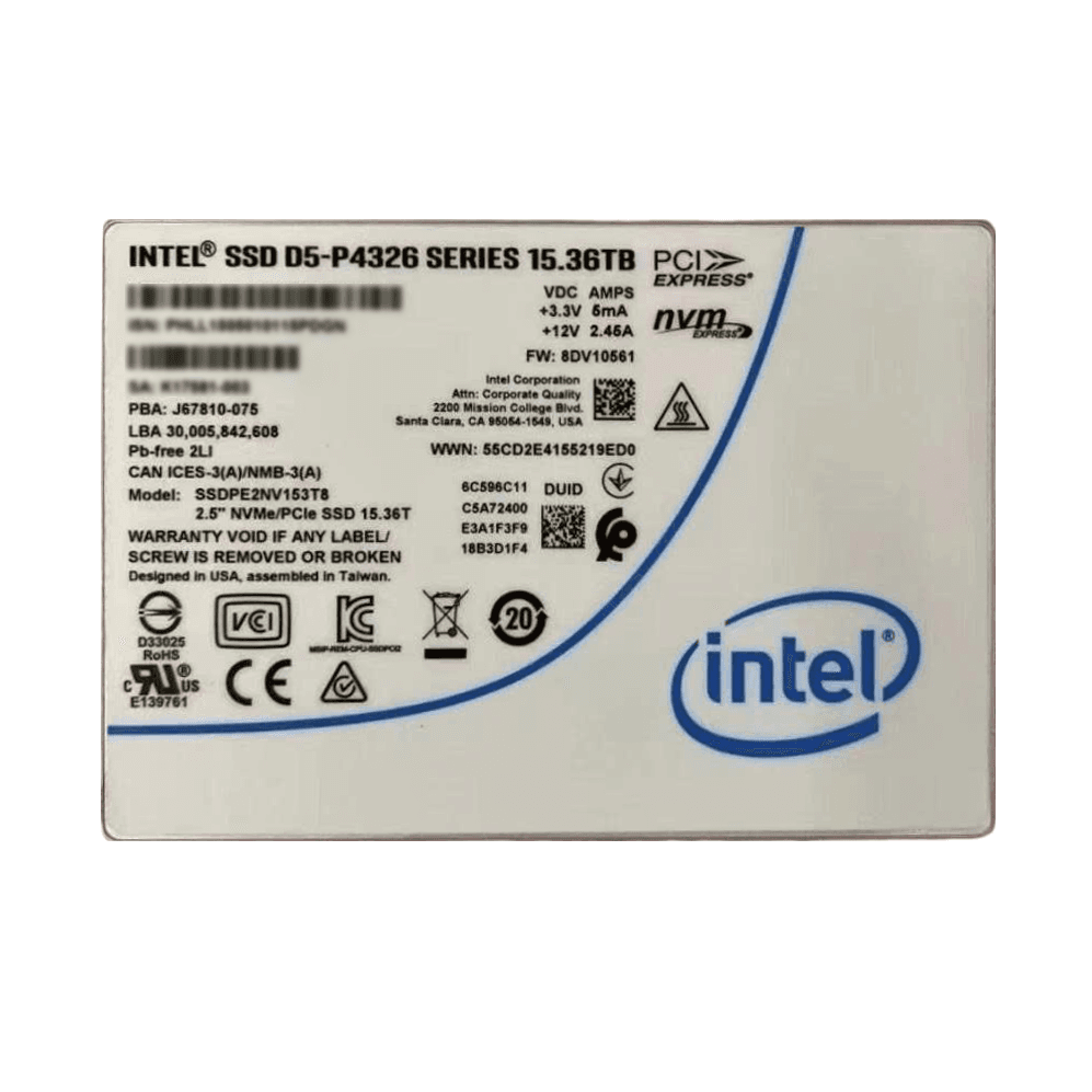 Ổ cứng SSD Intel D5-P4326 15.36TB | PCIe Gen4 x4 NVMe, U.2