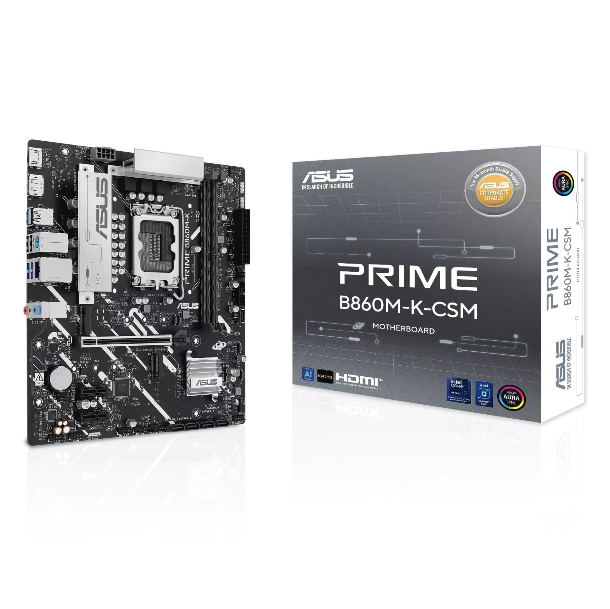 Mainboard ASUS B860M-K CSM DDR5 | LGA 1851, mATX, 2 khe RAM