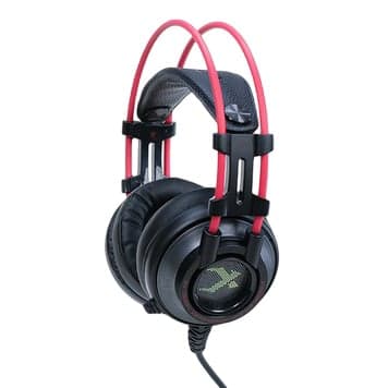 Tai nghe Gaming Xiberia K9 | Có dây, Over-ear, LED, Đen - Đỏ