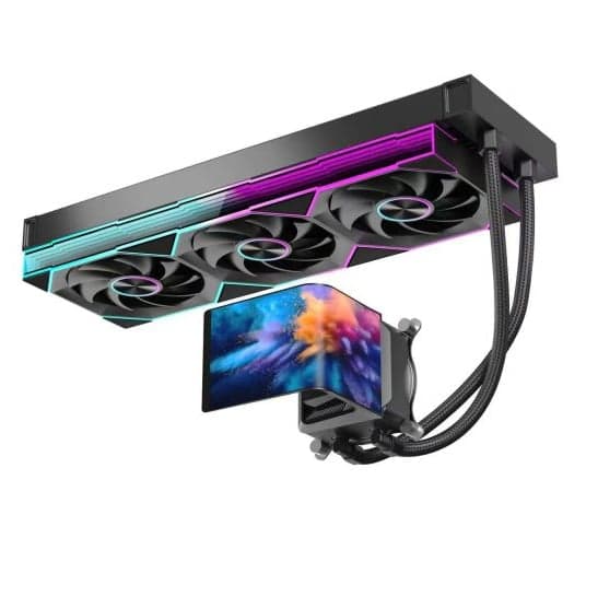 Tản nhiệt nước AIO Leopard Chill ARC 360 LCD Cong | Rad 360mm, Màn hình LCD cong, Đen