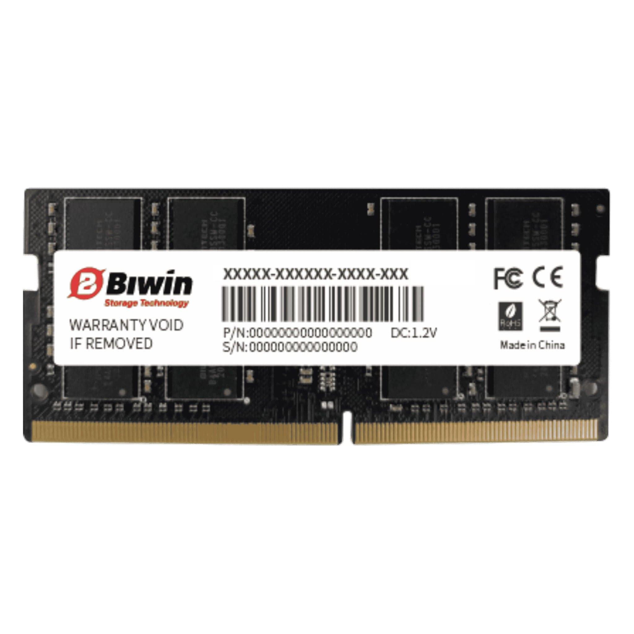 RAM Laptop Biwin RS100 16GB DDR4 3200MHz SODIMM (BMS41632SD-S22BG) | (1x16GB), 3200MHz, SODIMM