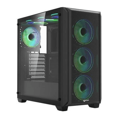 Thùng máy Jetek CSGO2 Z7 - Đen | E-ATX, kèm sẵn 3 fan RGB