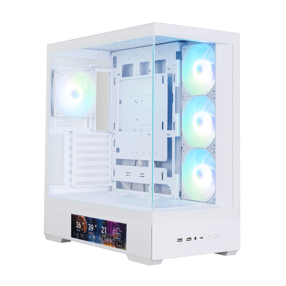 Thùng máy Zalman P40 DS (Kèm sẵn 4 Fan) | ATX, Trắng