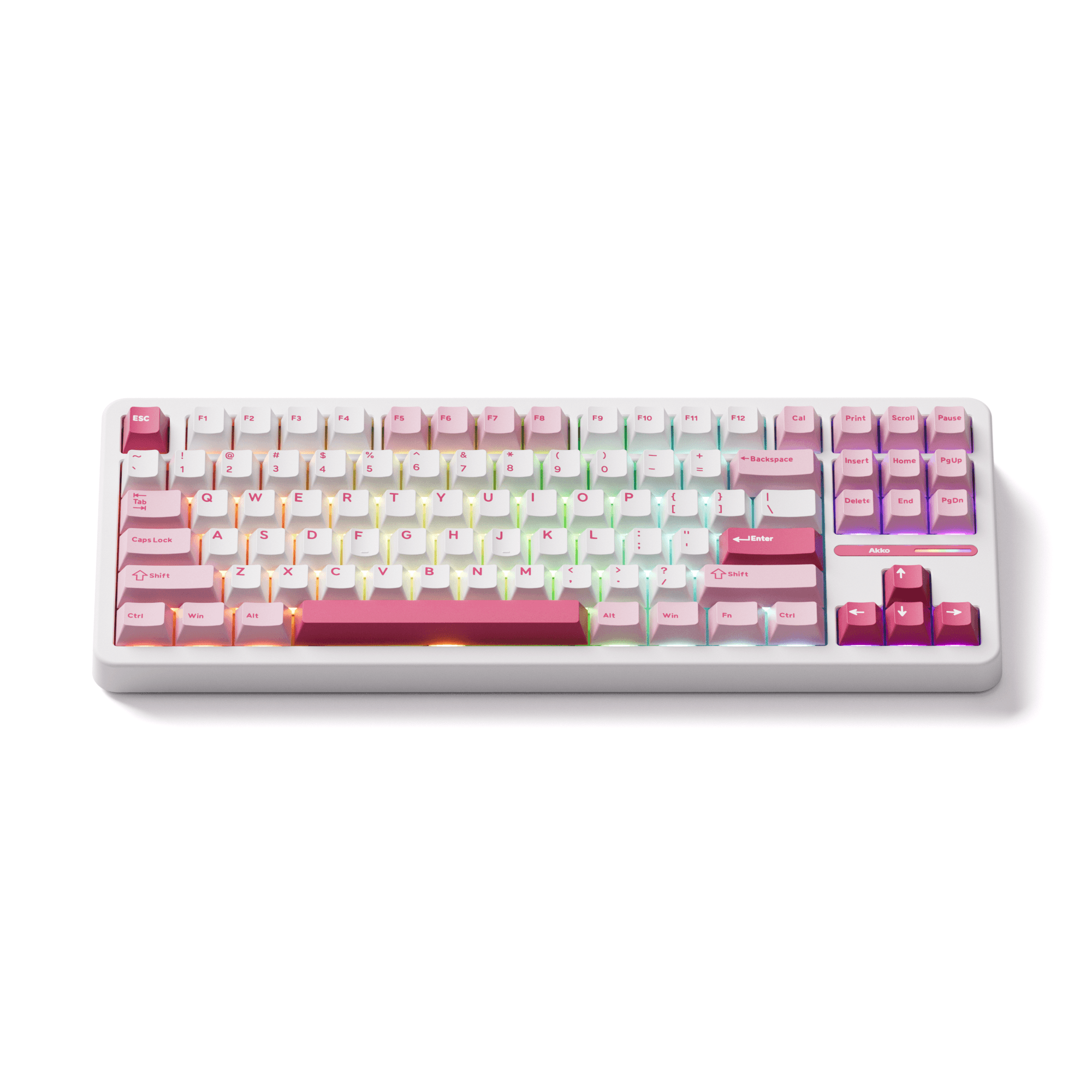 Bàn Phím Cơ Không Dây AKKO TAC87 Prunus Lannesiana Stellar Rose Switch (3 Mode)