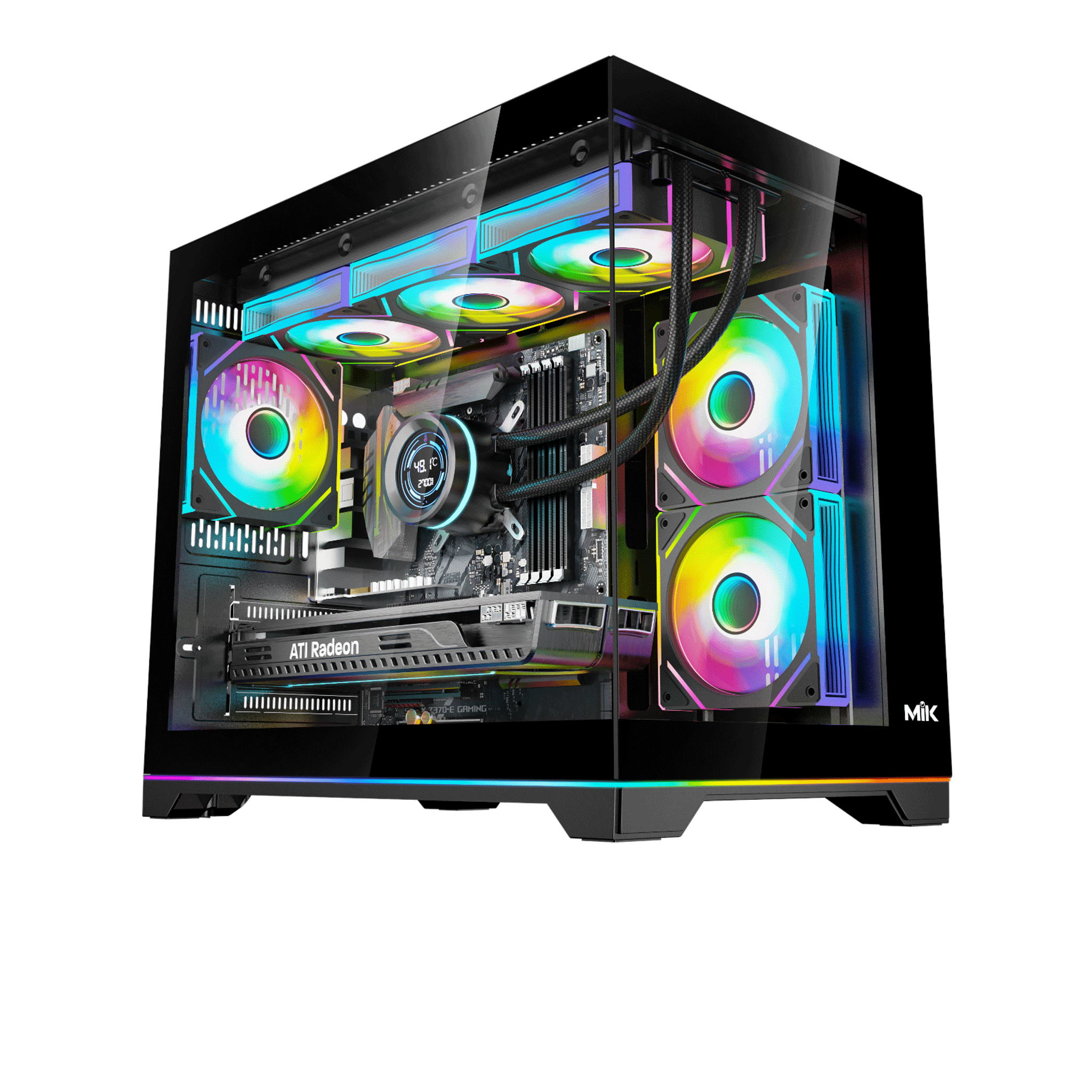 Thùng máy MIK G7 Led Strip (M-ATX)