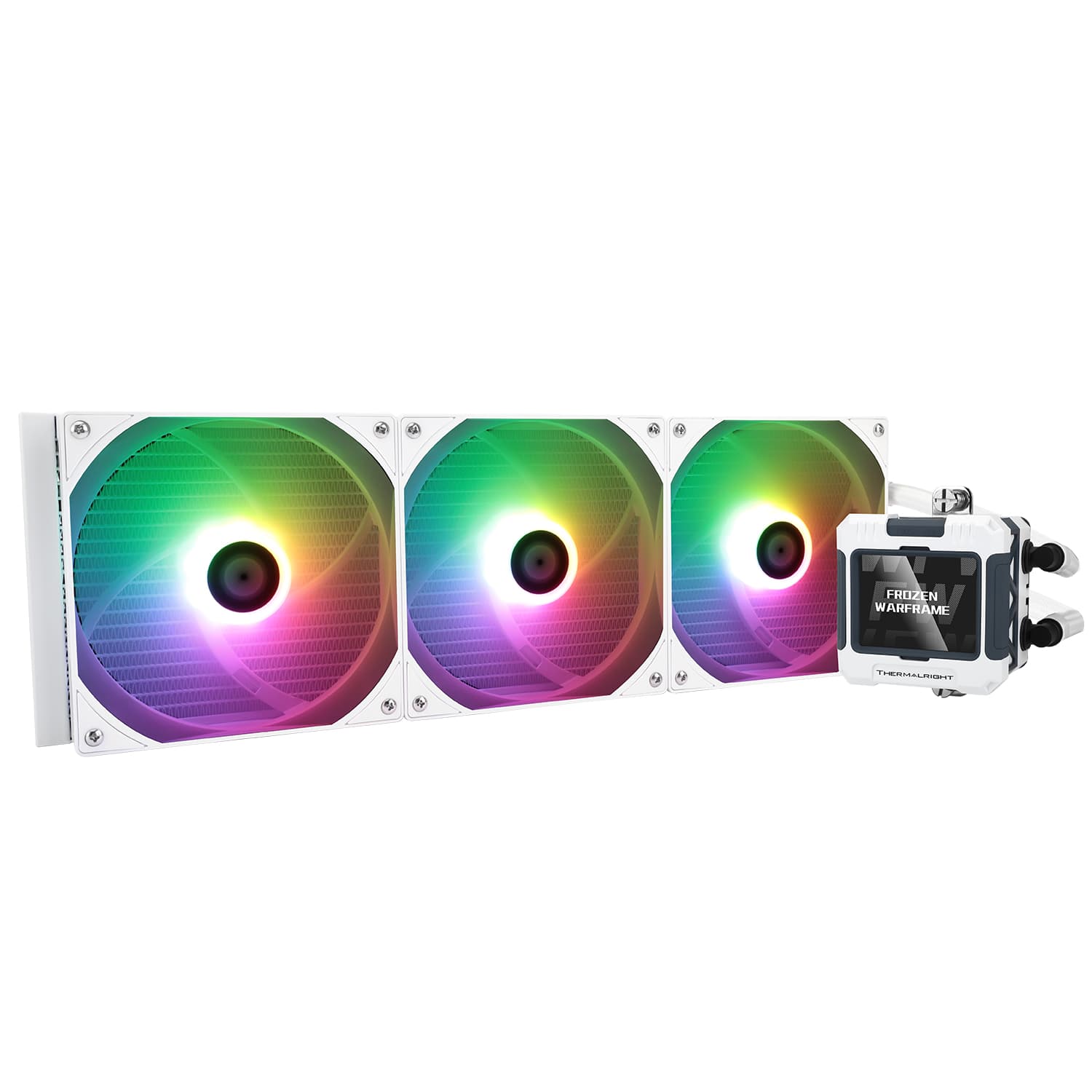 Tản nhiệt nước Thermalright Frozen Warframe 420 White | ARGB Display, Trắng