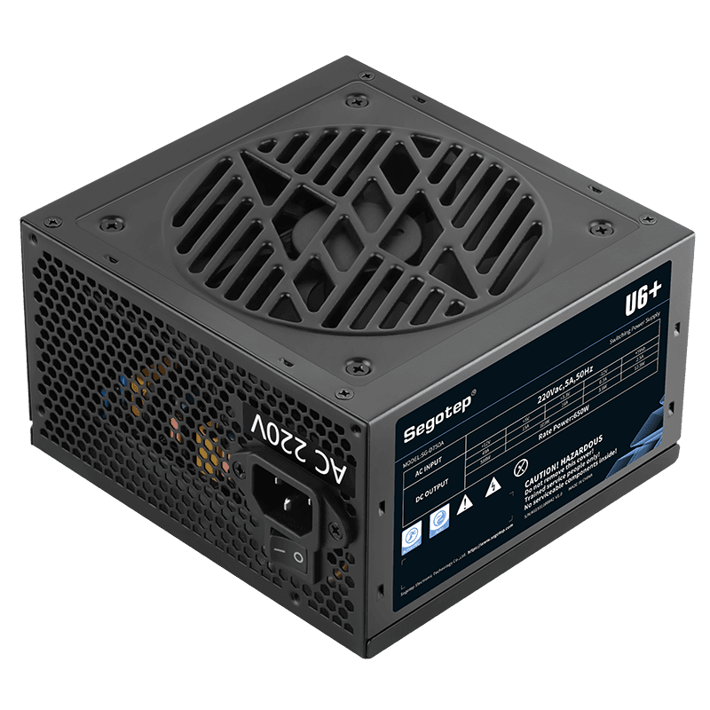 Nguồn máy tính Segotep U6+ 650W SG-D750A - Đen | Non Modular, ATX