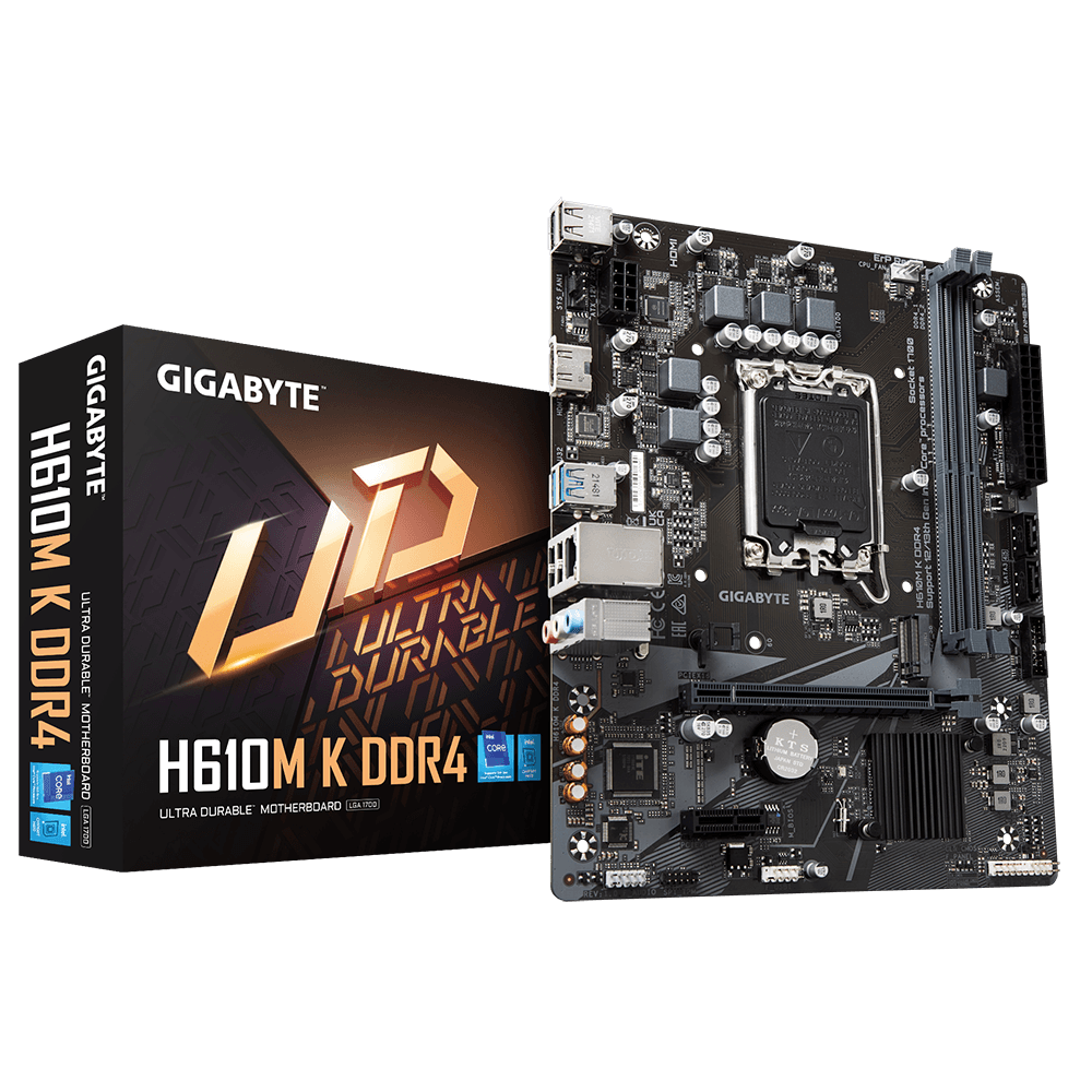 Mainboard Gigabyte H610M K Rev 1.0 DDR4 | LGA 1700, mATX, 2 khe RAM