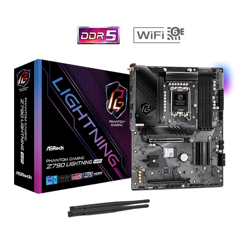 Mainboard ASRock Z790 Lightning Wifi DDR5 | LGA 1700, ATX, 4 khe RAM