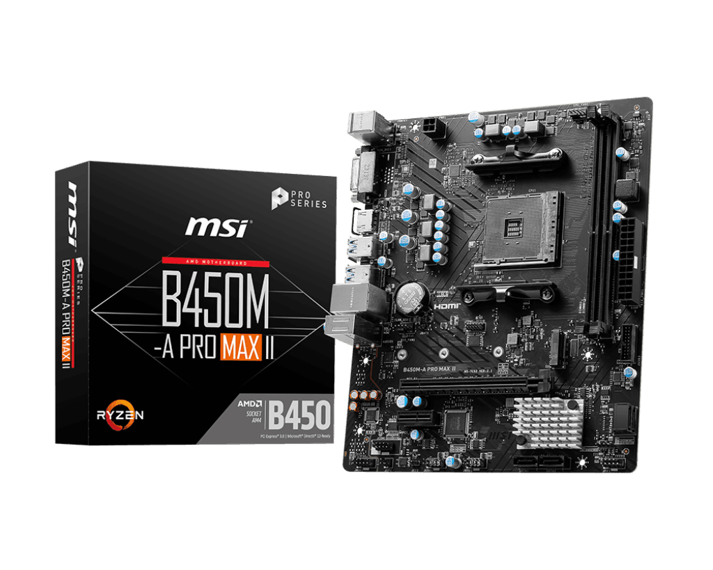 Mainboard MSI B450M-A PRO MAX II DDR4 | AM4, mATX, 2 khe RAM