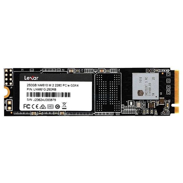 Ổ cứng SSD Lexar NM610 250GB | PCIe Gen3 x4 NVMe, M.2 2280