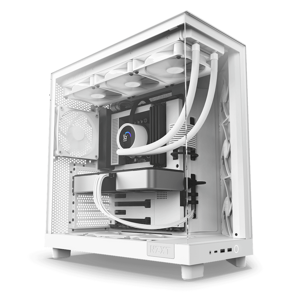 Thùng máy NZXT H6 Flow - Trắng