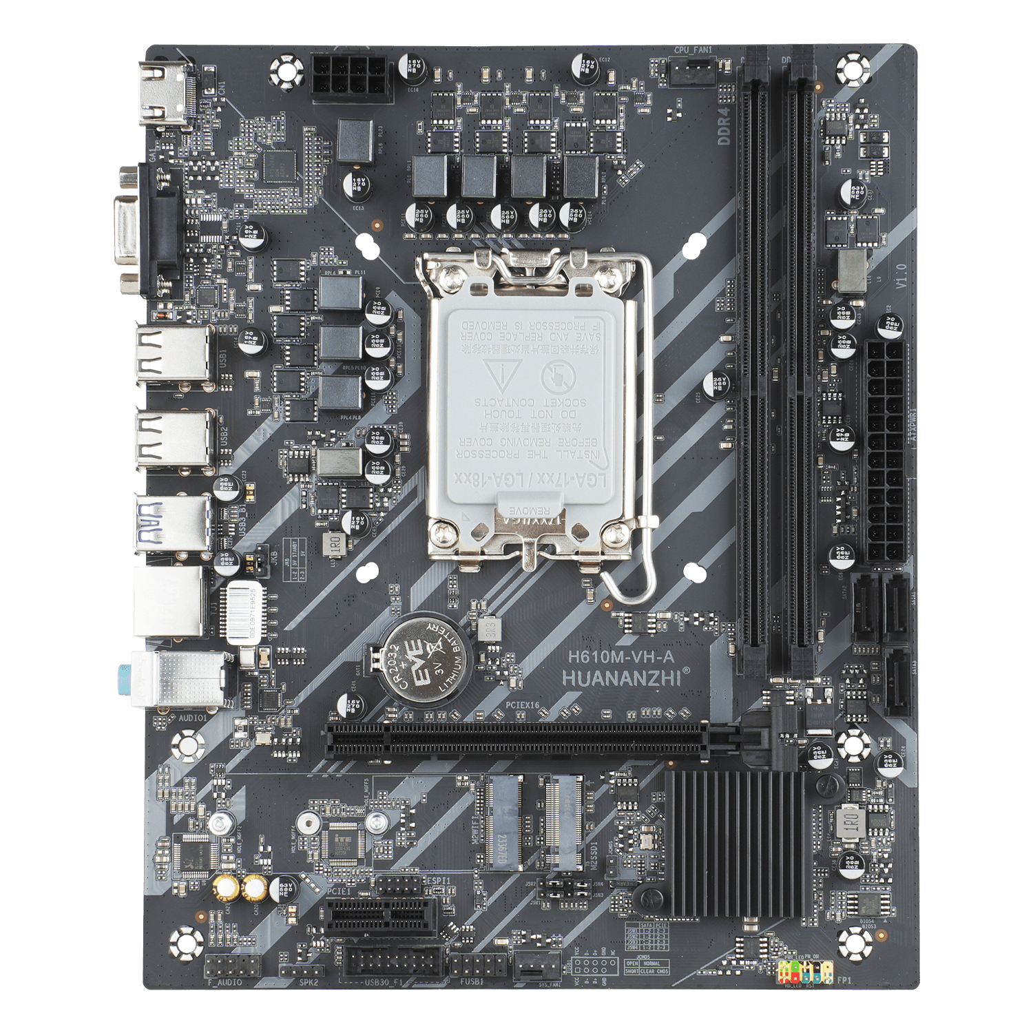 Mainboard Huananzhi H610M-VH-A DDR4 | LGA 1700, mATX, 2 khe RAM