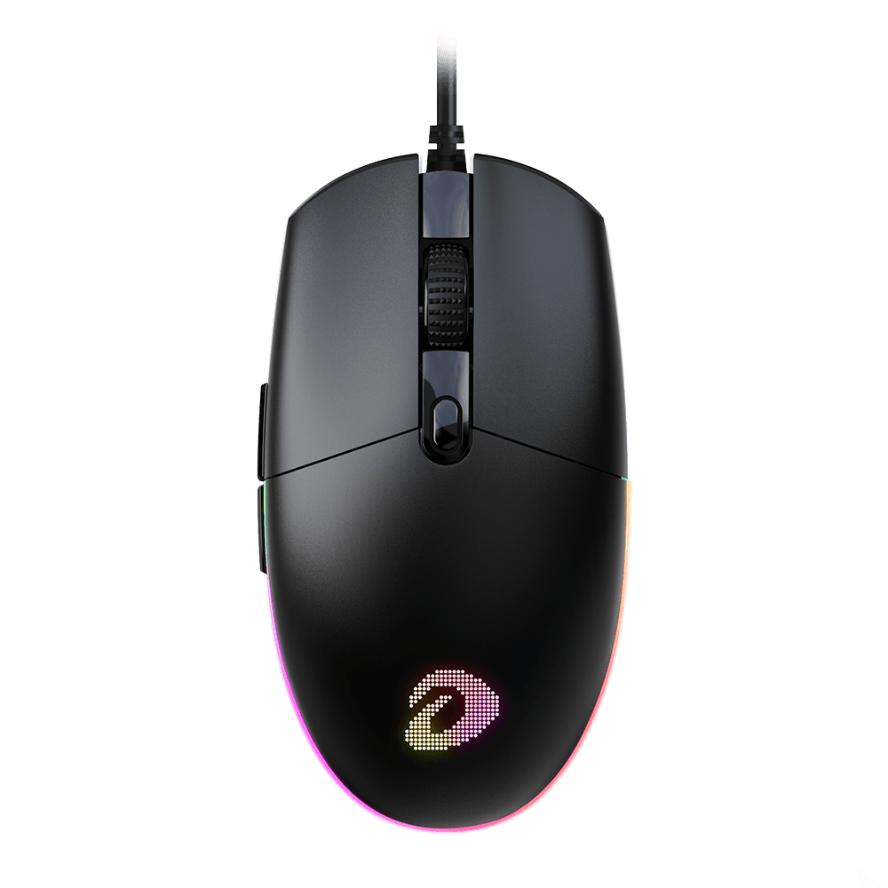 Chuột gaming DareU EM911 | Có dây, 6000 DPI, 100g, RGB, Đen