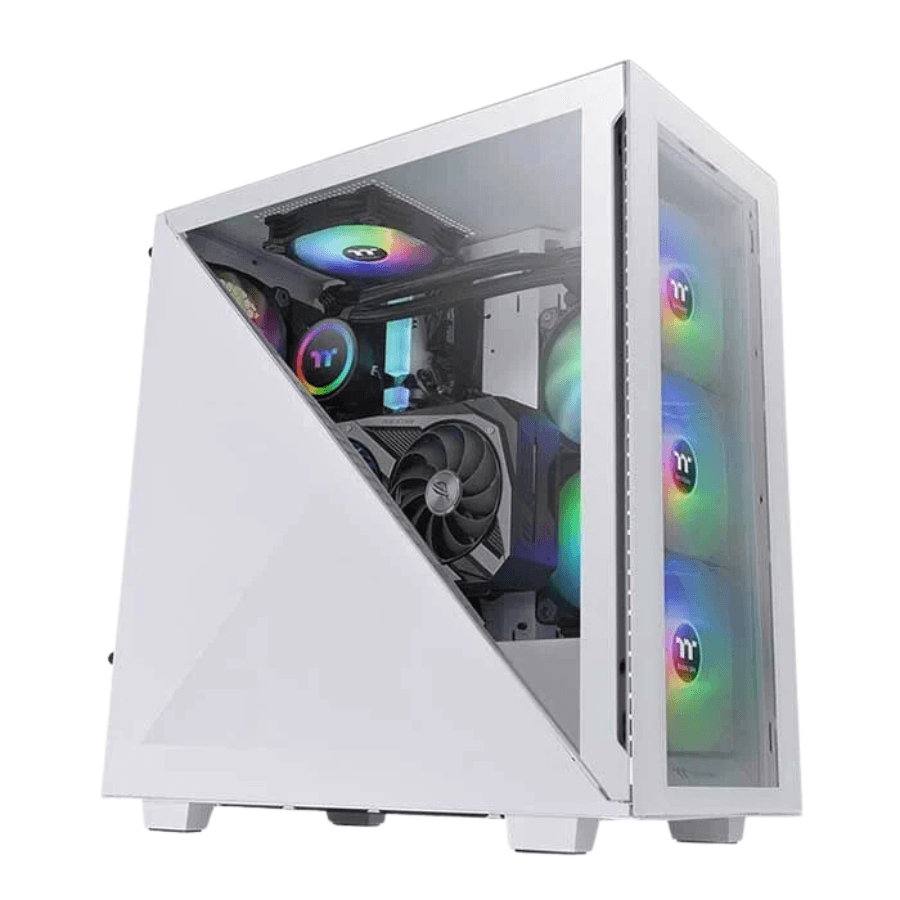 Thùng máy Thermaltake Divider 300 TG Snow ARGB Mid Tower Chassis (Trắng) (CA-1S2-00M6WN-01)