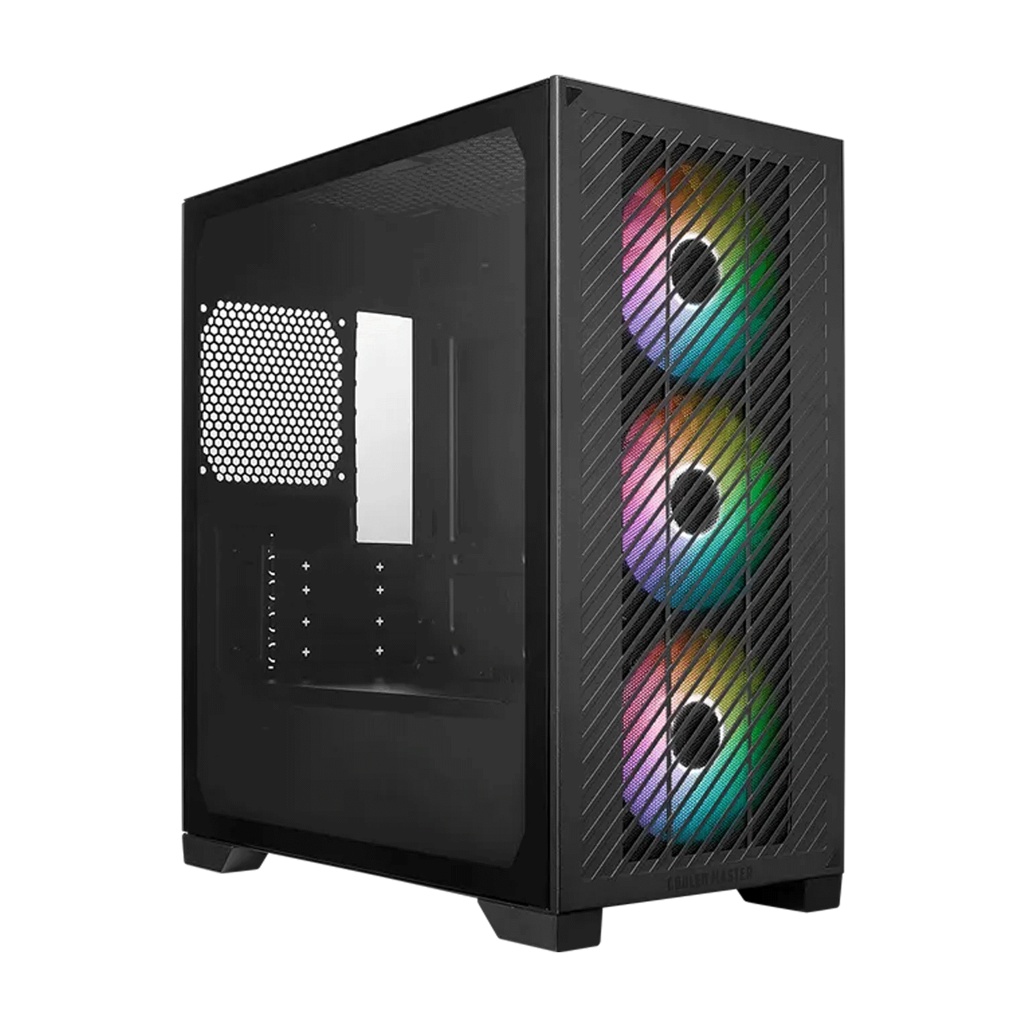 Thùng máy Cooler Master Elite 301 - Đen | Kèm 3 fan led (E301-KGNN-S00)