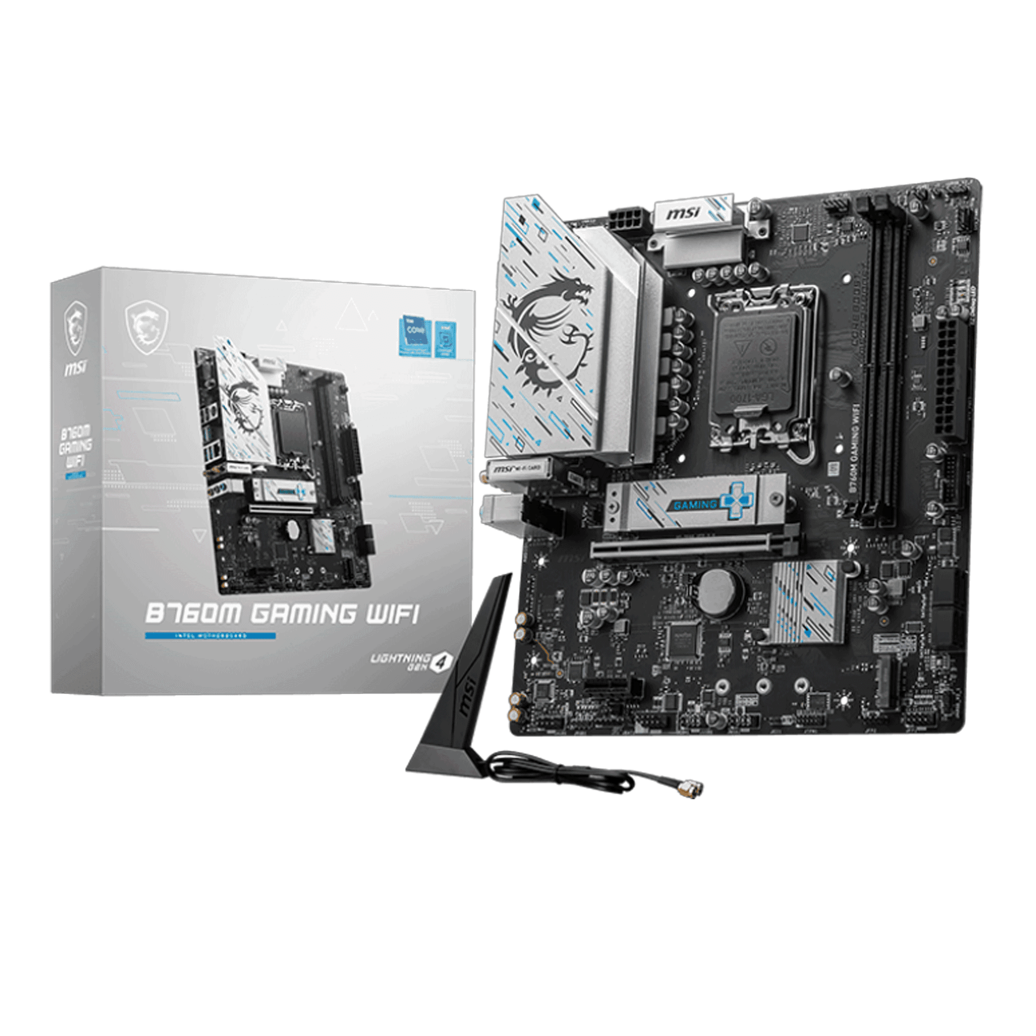 Mainboard MSI B760M Gaming Wifi DDR5 | LGA 1700, mATX, 2 khe RAM