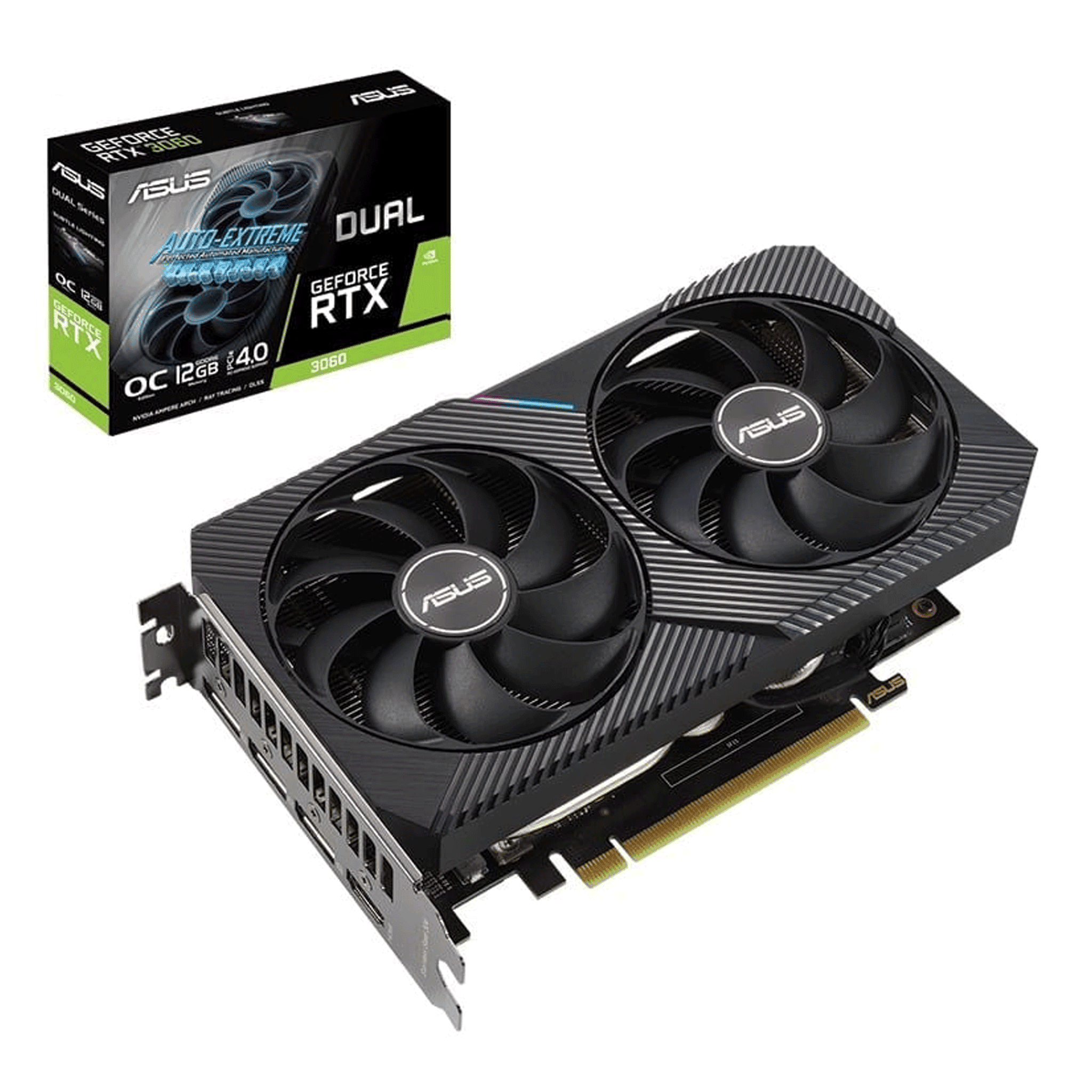 Card màn hình NVIDIA GeForce RTX 3060 ASUS Dual OC | 12GB GDDR6, 3584 CUDA, 650W