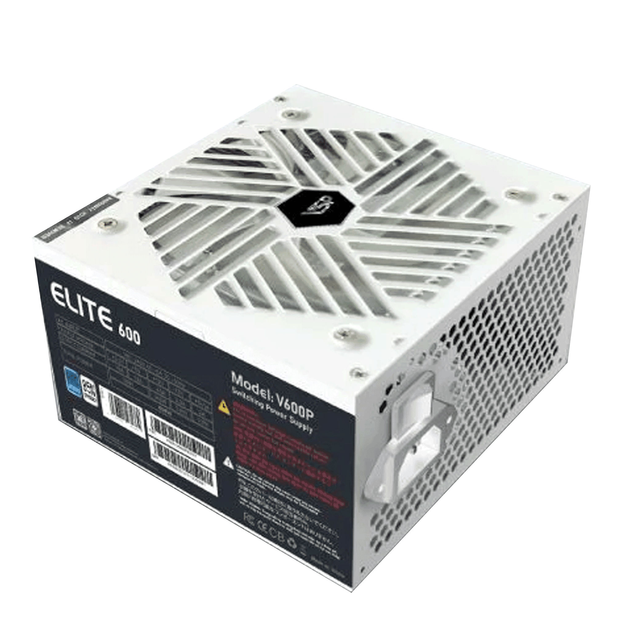 Nguồn máy tính Game Vsp Elite V600P - Trắng | Non Modular, ATX