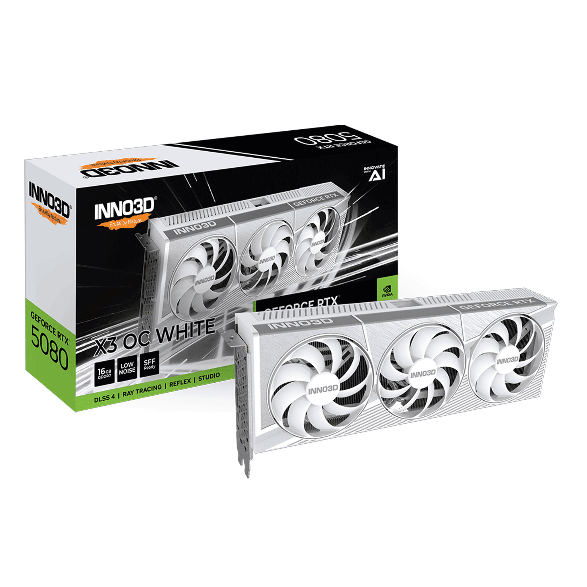 Card màn hình NVIDIA GeForce RTX 5080 INNO3D X3 OC | 16GB GDDR7, 10752 CUDA, 850W